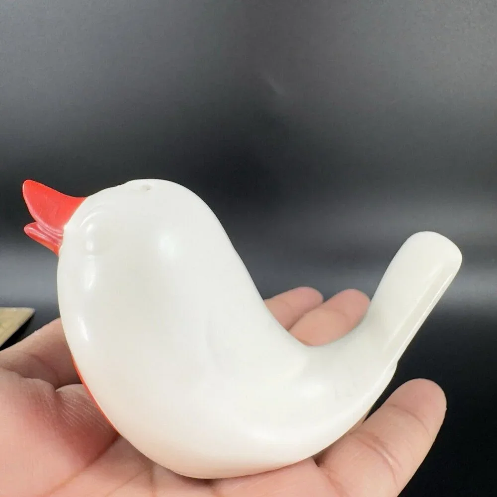 Target Ceramic Bird Salt And‎ Pepper Shaker Set 2 Shakers Red Yellow Painted Set